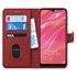 Microsonic Huawei Y7 2019 Kılıf Fabric Book Wallet Kırmızı 1