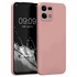 Microsonic Matte Silicone Oppo Reno 7 4G Kılıf Rose Gold 1