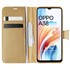 Microsonic Oppo A38 Kılıf Delux Leather Wallet Gold 1