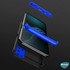 Microsonic Oppo A72 Kılıf Double Dip 360 Protective Siyah Mavi 3