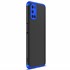 Microsonic Oppo A72 Kılıf Double Dip 360 Protective Siyah Mavi 2
