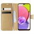 Microsonic Samsung Galaxy A03s Kılıf Delux Leather Wallet Gold 1