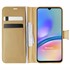 Microsonic Samsung Galaxy A05s Kılıf Delux Leather Wallet Gold 1