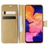 Microsonic Samsung Galaxy A10 Kılıf Delux Leather Wallet Gold 1