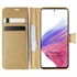 Microsonic Samsung Galaxy A53 5G Kılıf Delux Leather Wallet Gold 1