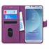 Microsonic Samsung Galaxy J7 Pro Kılıf Fabric Book Wallet Mor 1