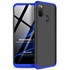 Microsonic Samsung Galaxy M21 Kılıf Double Dip 360 Protective Siyah Mavi 1