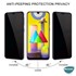 Microsonic Samsung Galaxy M21 Privacy 5D Gizlilik Filtreli Cam Ekran Koruyucu Siyah 2