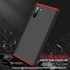 Microsonic Samsung Galaxy Note 10 Kılıf Double Dip 360 Protective Siyah Kırmızı 4