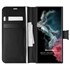 Microsonic Samsung Galaxy S22 Ultra Kılıf Delux Leather Wallet Siyah 1