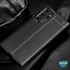 Microsonic Samsung Galaxy S22 Ultra Kılıf Deri Dokulu Silikon Siyah 5