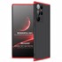 Microsonic Samsung Galaxy S22 Ultra Kılıf Double Dip 360 Protective Siyah Kırmızı 1
