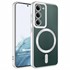 Microsonic Samsung Galaxy S22 Kılıf MagSafe Luxury Electroplate Gümüş 1
