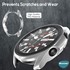 Microsonic Samsung Galaxy Watch 3 45mm Kılıf 360 Full Round Soft Silicone Gümüş 5