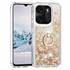 Microsonic TECNO Spark Go 2023 Kılıf Glitter Liquid Holder Gold 1