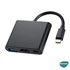 Microsonic Type-C to HDTV Multi-Adapter 3 in 1 HDMI USB Type-C Macbook Kablo Adaptör Siyah 2