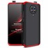 Microsonic Xiaomi Poco F2 Pro Kılıf Double Dip 360 Protective Siyah Kırmızı 1