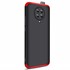 Microsonic Xiaomi Poco F2 Pro Kılıf Double Dip 360 Protective Siyah Kırmızı 2