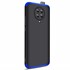 Microsonic Xiaomi Poco F2 Pro Kılıf Double Dip 360 Protective Siyah Mavi 2