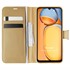 Microsonic Xiaomi Redmi 13C Kılıf Delux Leather Wallet Gold 1