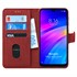 Microsonic Xiaomi Redmi 7 Kılıf Fabric Book Wallet Kırmızı 1