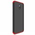 Microsonic Xiaomi Redmi 8A Kılıf Double Dip 360 Protective Siyah Kırmızı 2