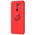 Microsonic Xiaomi Redmi 9 Kılıf Kickstand Ring Holder Kırmızı 2