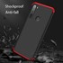Microsonic Xiaomi Redmi Note 8 Kılıf Double Dip 360 Protective Siyah Kırmızı 5
