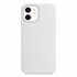 Microsonic Apple iPhone 12 Kılıf Liquid Lansman Silikon Beyaz 2