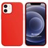 Microsonic Apple iPhone 12 Kılıf Liquid Lansman Silikon Kırmızı 1
