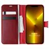 Microsonic Apple iPhone 13 Pro Max Kılıf Delux Leather Wallet Kırmızı 1