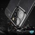 Microsonic Apple iPhone 13 Pro Max Kılıf Deri Dokulu Silikon Siyah 5