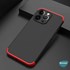 Microsonic Apple iPhone 13 Pro Kılıf Double Dip 360 Protective Siyah Kırmızı 6