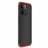 Microsonic Apple iPhone 13 Pro Kılıf Double Dip 360 Protective Siyah Kırmızı 2