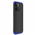 Microsonic Apple iPhone 13 Pro Kılıf Double Dip 360 Protective Siyah Mavi 2