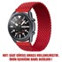 Microsonic Huawei Watch GT3 42mm Kordon Small Size 135mm Braided Solo Loop Band Kırmızı 2