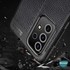 Microsonic Samsung Galaxy A72 Kılıf Deri Dokulu Silikon Siyah 3