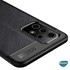 Microsonic Samsung Galaxy A52 Kılıf Deri Dokulu Silikon Lacivert 6