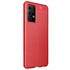 Microsonic Samsung Galaxy A52 Kılıf Deri Dokulu Silikon Kırmızı 2