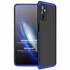Microsonic Samsung Galaxy M52 Kılıf Double Dip 360 Protective Siyah Mavi 1