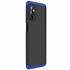 Microsonic Samsung Galaxy M52 Kılıf Double Dip 360 Protective Siyah Mavi 2