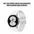 Microsonic Samsung Galaxy Watch 6 Classic 43mm Kordon Solid Silicone Band Beyaz 2