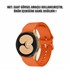 Microsonic Samsung Galaxy Watch 4 Classic 46mm Kordon Solid Silicone Band Turuncu 2