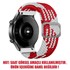 Microsonic Huawei Watch GT 3 SE Kordon Braided Loop Band Kırmızı Beyaz 2