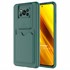 Microsonic Xiaomi Poco X3 NFC Kılıf Inside Card Slot Koyu Yeşil 1