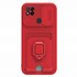 Microsonic Xiaomi Redmi 9C Kılıf Multifunction Silicone Kırmızı 2