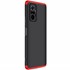 Microsonic Xiaomi Redmi Note 10 Pro Max Kılıf Double Dip 360 Protective Siyah Kırmızı 2