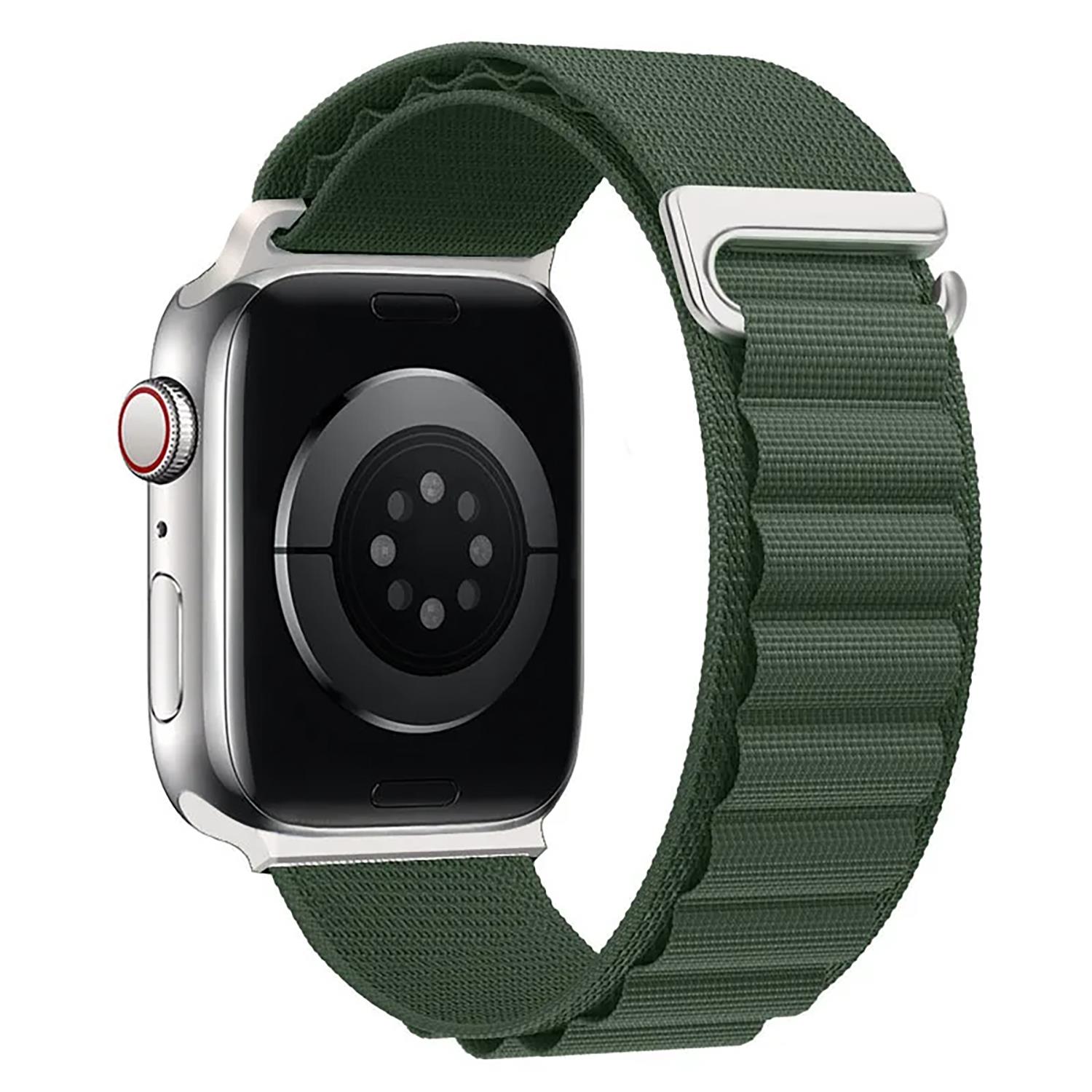 Microsonic Apple Watch SE 2022 40mm Kordon Alps Spin Yeşil