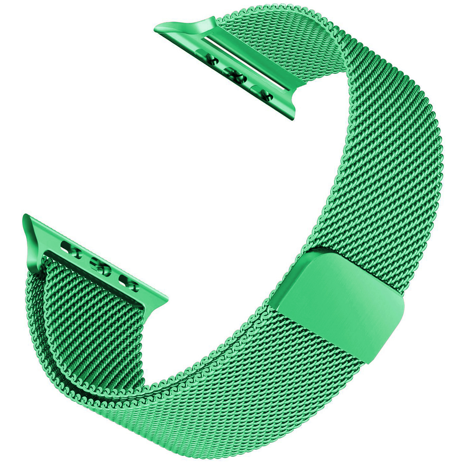 Microsonic Apple Watch 4 44mm Kordon Luxe Metal Twist Yeşil