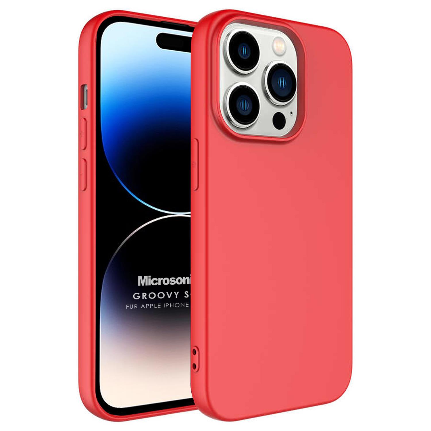 Microsonic Apple iPhone 14 Pro Kılıf Groovy Soft Kırmızı